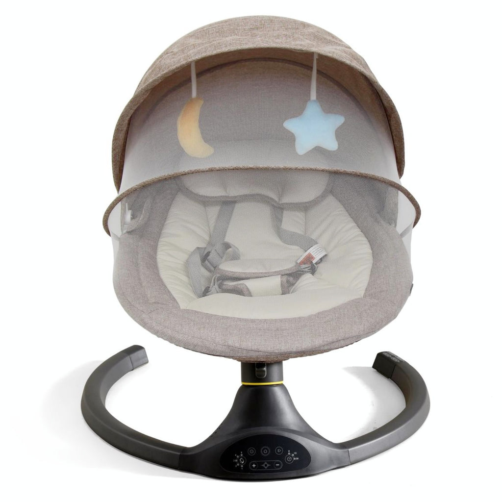 Silla Mecedora para Bebé Orphic Bouncer con Bluetooth Beige