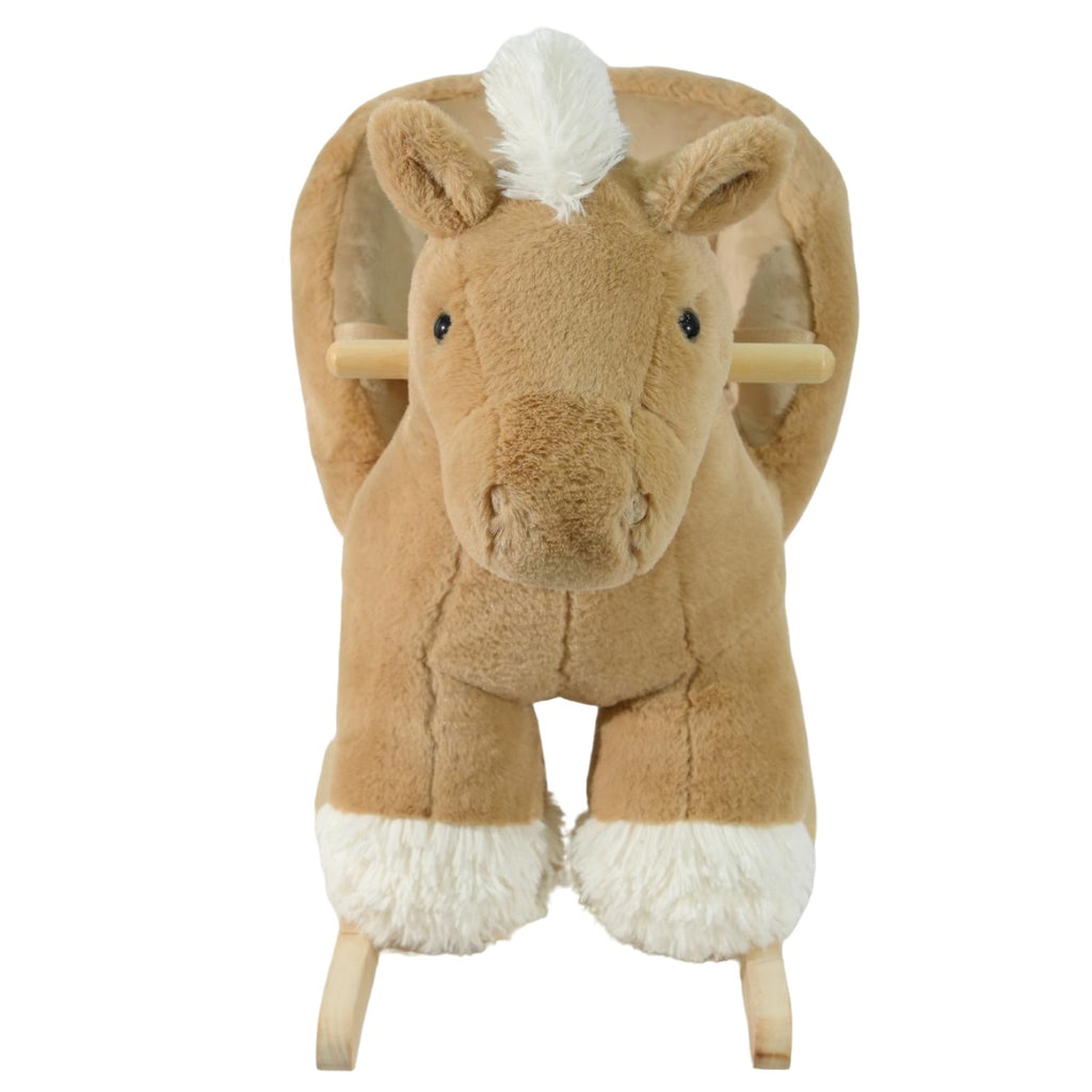 Mecedora montable para bebé peluche CABALLO