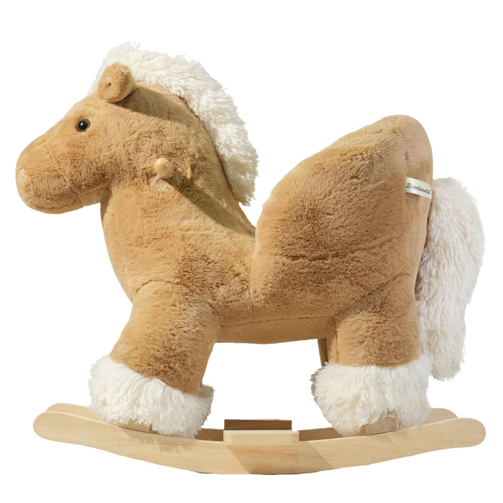 Mecedora montable para bebé peluche CABALLO