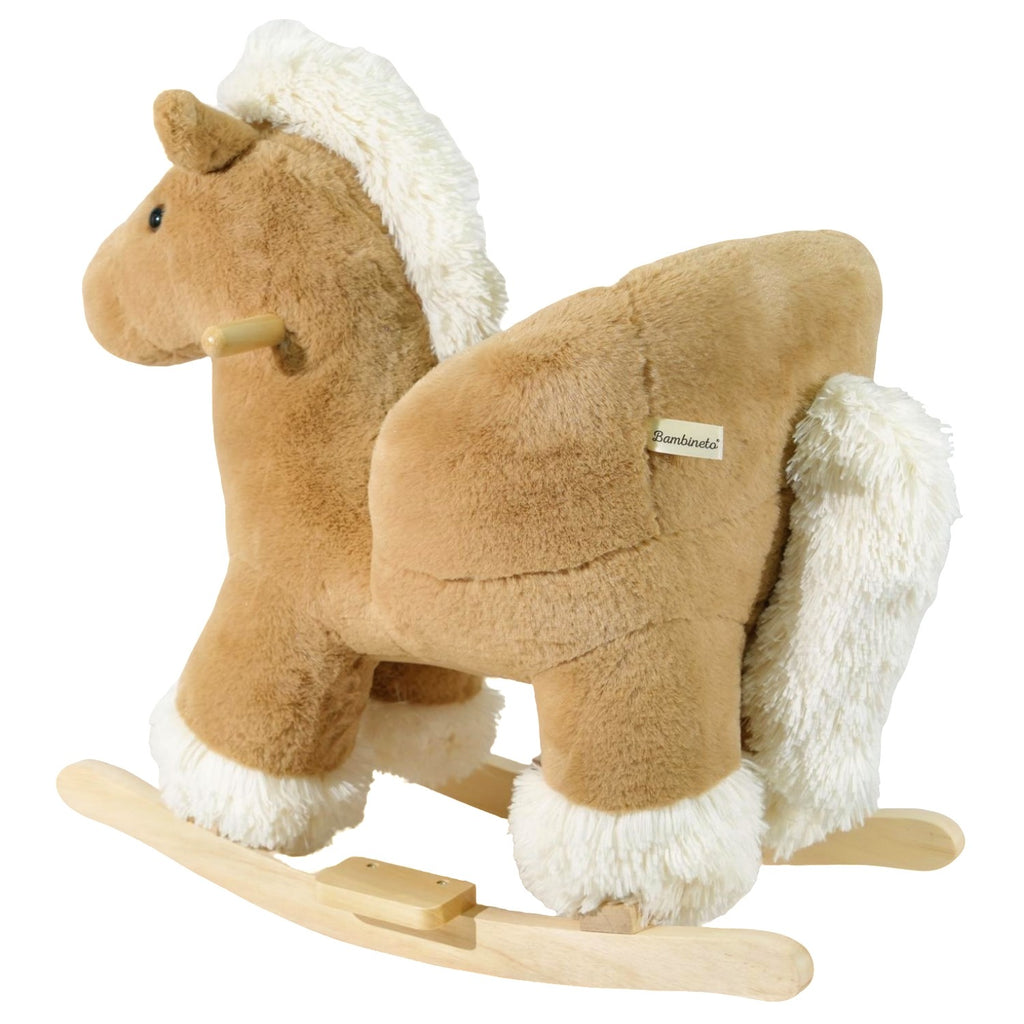 Mecedora montable para bebé peluche CABALLO