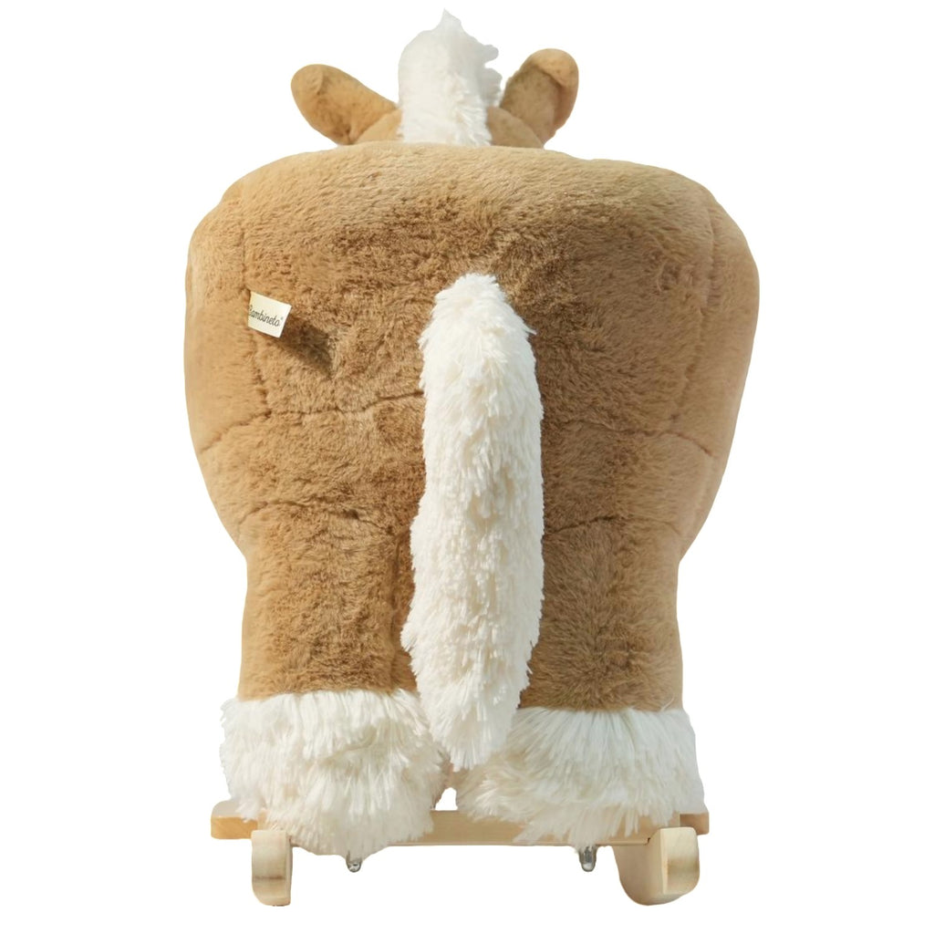 Mecedora montable para bebé peluche CABALLO