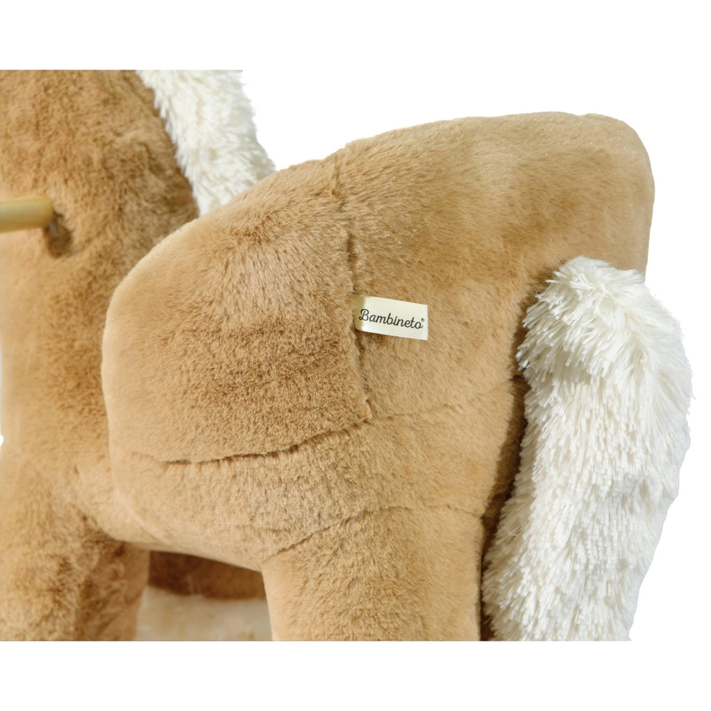 Mecedora montable para bebé peluche CABALLO