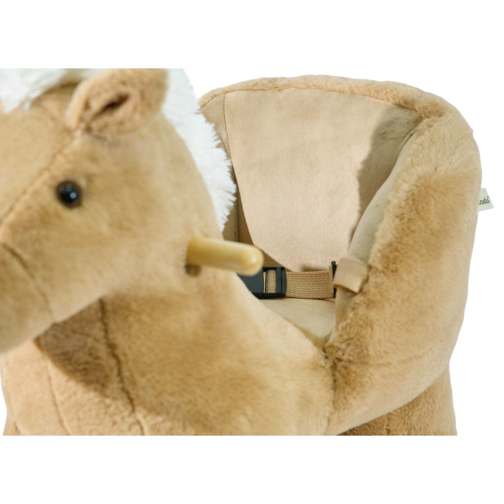 Mecedora montable para bebé peluche CABALLO