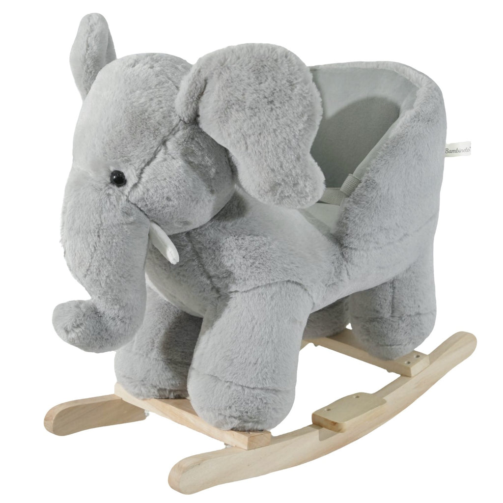 Mecedora montable para bebé peluche ELEFANTE