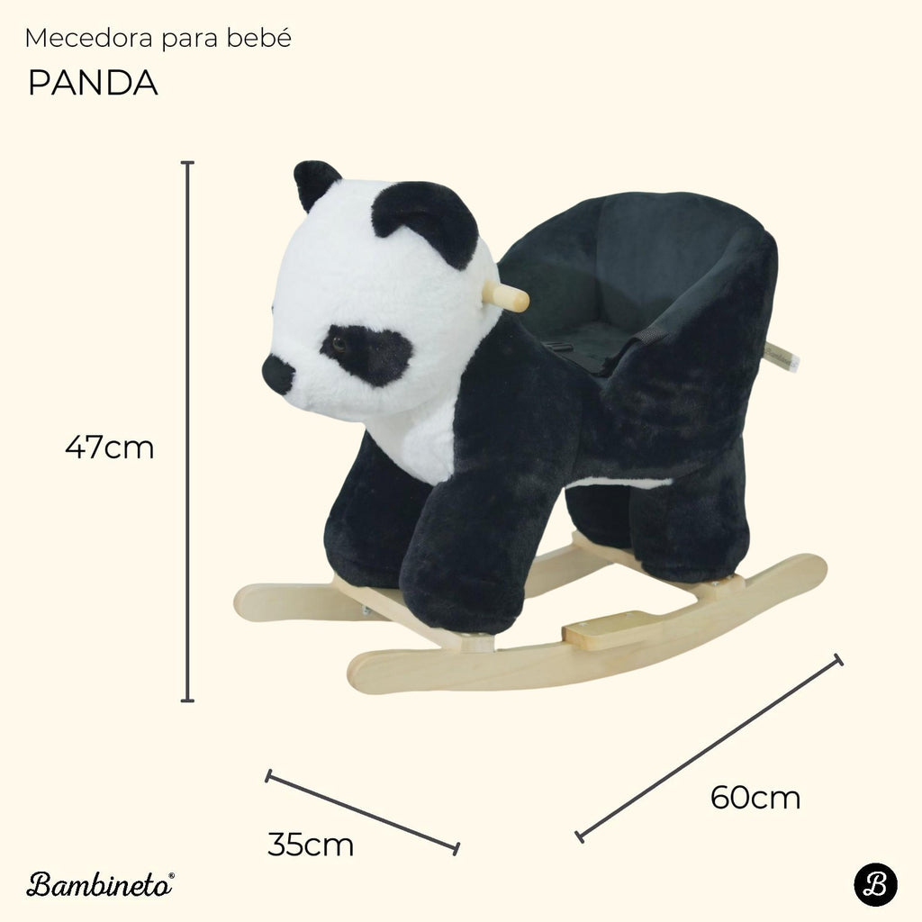 Mecedora montable para bebé peluche PANDA