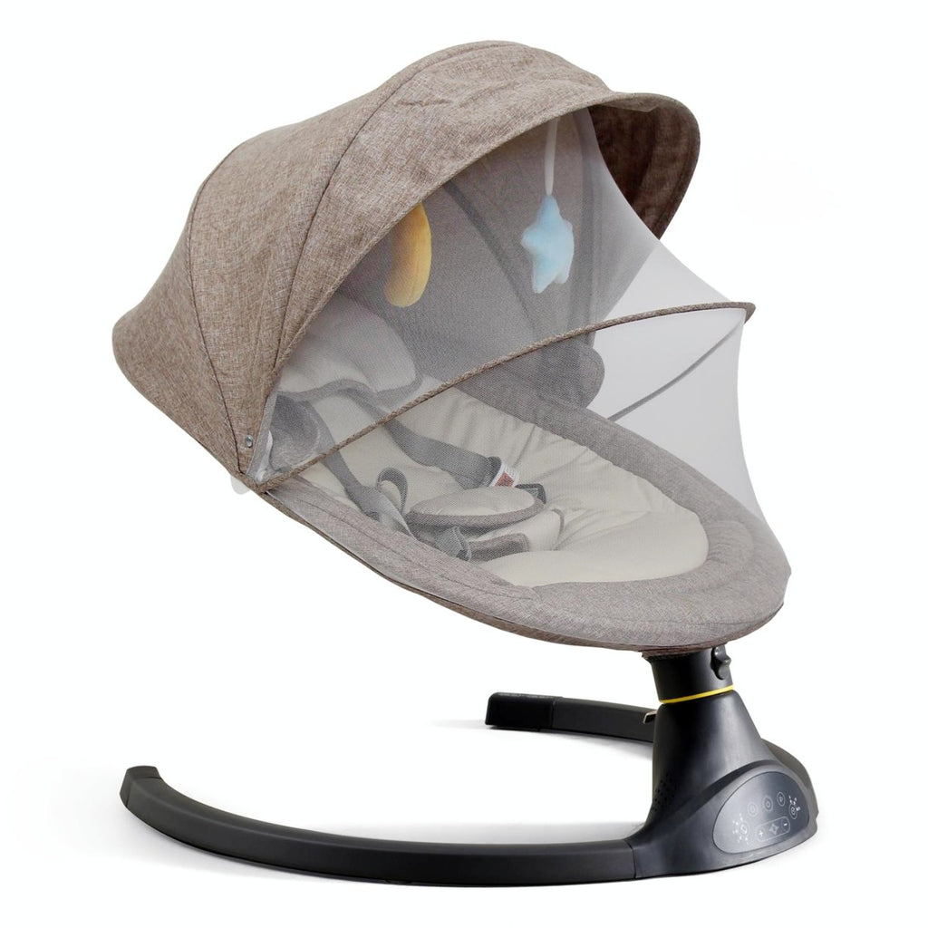 Silla Mecedora para Bebé Orphic Bouncer con Bluetooth Beige