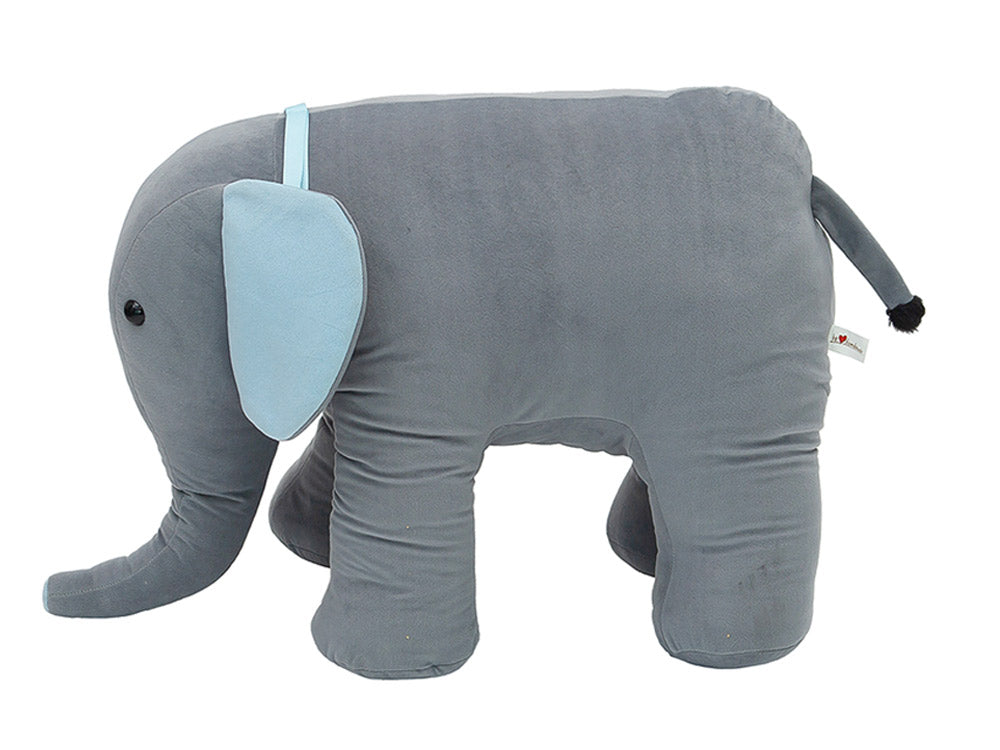 Elefante Azul de Peluche Grande 70cm